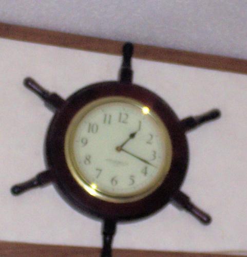 Time - This is the clock that hangs on the wall in my living room...I use it every day to help me manage the time that I have spend on certain activities. throughout the day.