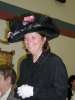 Women wearing a hat to church - Black church hat worn by woman