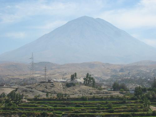 The El Misti Volcano - The El Misti volcano as seen from Arequipa