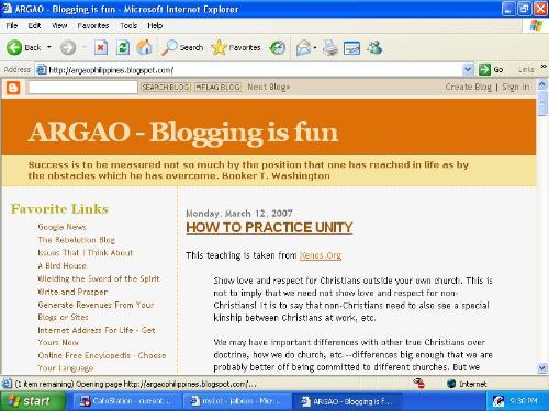 my blog's screenshot  - screenshot of my blog