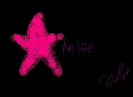 star username - The star star drawn by me besides the username..