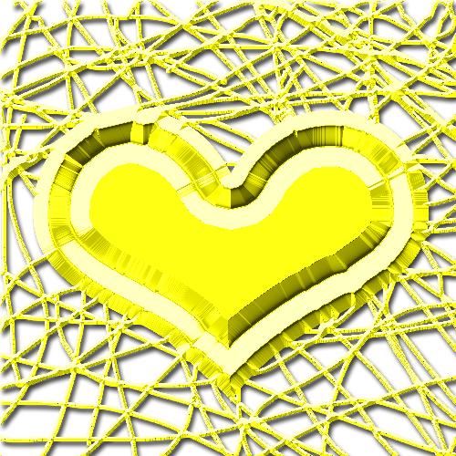 Melting gold heart - A melting golden heart