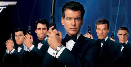 All Together - All the actors that played James Bond together.