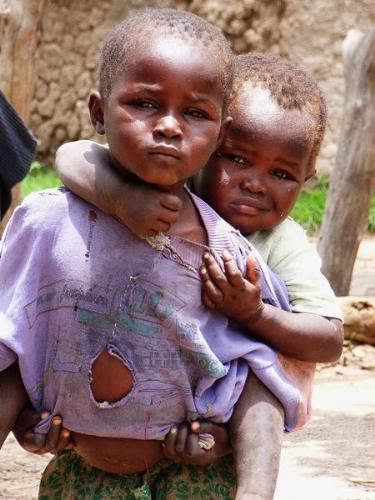 two brothers - two african childrens