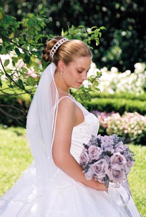 nicole - bridal pic in wedding dress