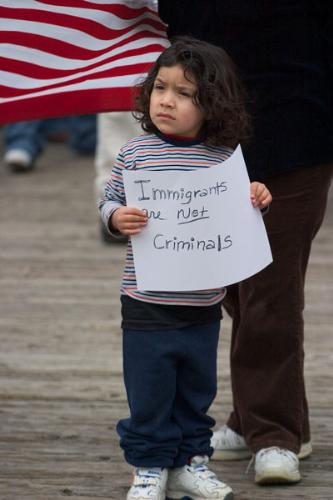Immigration Rally - A photo from an immigration rally not long ago