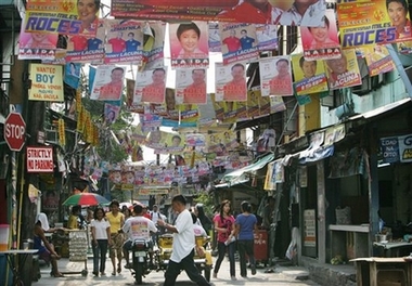 during the 2007 election... - campaign posters are everywhere!!!