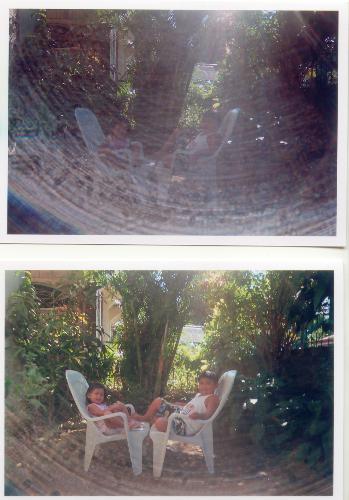 JB and Joy - JB and Joy lounging at the frontyard