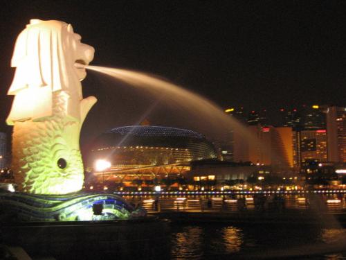 The Merlion in Singapore - The farthest place i&#039;ve been to is Singapore, Malaysia and Indonesia.