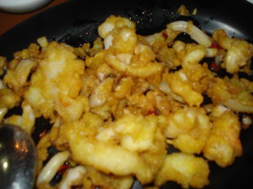calamares - Shown in this photo is calamares--breaded squid rings.