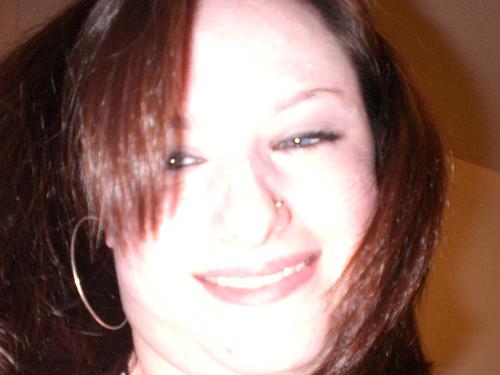 This is me, too close to my camera!! - I was at a friends house and my husband snapped a shot of me.. I actually flipped it. It was upside down.