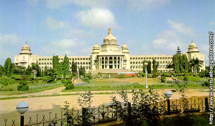 The Vidhana Soudha it house the Legislative Chambe - It has 300 rooms and house the government offices and was built by the Chief Minister of Karnataka