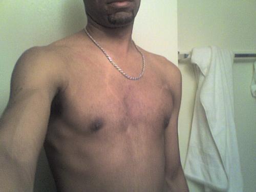 Ex - A picture of my ex *trying* to be sexy. He will send me pictures sometimes from his cell to my email. This is one of the mild ones.