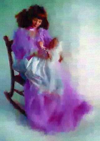 mother and baby - the rapport between a mother and his child starts early