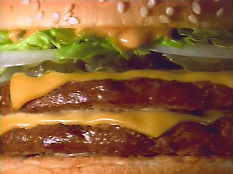 Double cheese burger - The taste is so delicious.