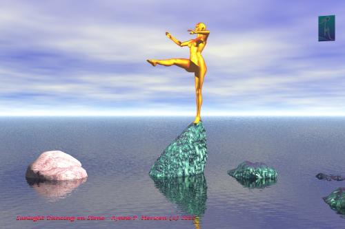 computer aided art by AP Morison - Sunlight Dancing on Stone by AP Morison (c) 2001