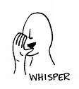 whisper - person whispering