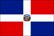Dominican flag - A picture of the Dominican flag