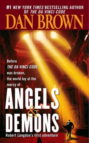 Angels and Demons - It is the cover of the famous novel 'Angels and Demons' by Dan Brown. This image is subjected to copyrights.