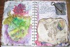Pages from my art journal - Mixed media art journal pages.