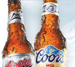 coors - new label shows when beer is cold enough to drink