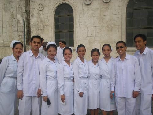 Nurses - Absorbed additional learning from taking up the nursing education was so challenging & fun, but what makes the whole ride towards our awaited graduation day more than what it's worth...is the meeting of great people & maintaining a unique bond of friendship with each other.
