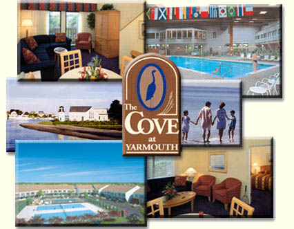 The Cove at Yarmouth - The Cove at Yarmouth is the largest year round resort on Cape Cod. Each accommodation features separate bedroom and living room areas, wet bar, refrigerator, stereo, two cable color televisions, DVD and coffee maker and some with whirlpool bath. The Cove at Yarmouth - The Cove at Yarmouth is the largest year round resort on Cape Cod. Each accommodation features separate bedroom and living room areas, wet bar, refrigerator, stereo, two cable color televisions, DVD and coffee maker and some with whirlpool bath.