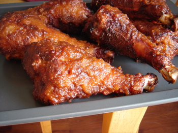 grilled Turkey Legs  - The grilled Turkey Legs extremely juicy.