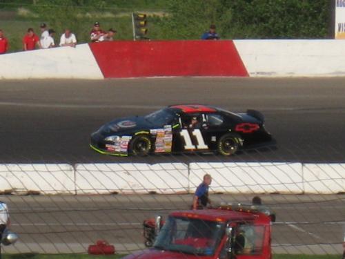 Warm Ups - Jeffery Earnhardt taking some warm up laps at Elko Speedway Minnesota USA