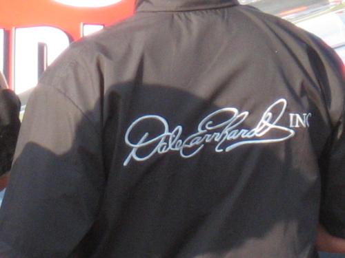 dei - Dale Earnhardt Inc Logo on the back of a pit  crew member from Jeffery Earnhardt's car. #11
