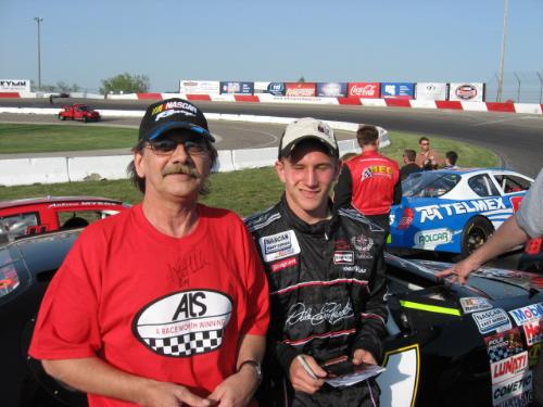 Myself & Jeffery Earnhardt - This is me and Jeffery Earnhardt the 17yr old grandson of the late Dale Earnhardt Sr. I talked with him for 15 minutes and not about racing either. Just about the pressure he feels due to his name and grandfather. he raced at my local track. Elko Speedway in Elko Minnesota USA on Friday 5-18-07
