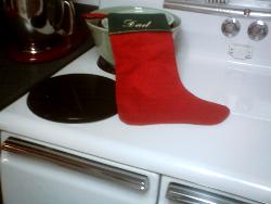 DAD - Red stocking for DAD