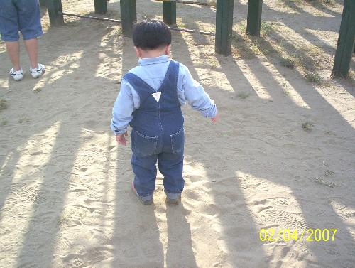 playground - my son in the playground