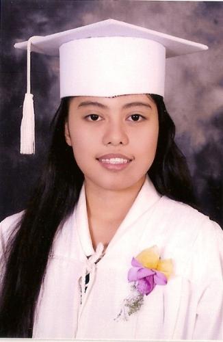 My graduate - This is a picture of my daughter who graduated last march.