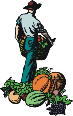 Farmer - A farmer with everything him land produce.