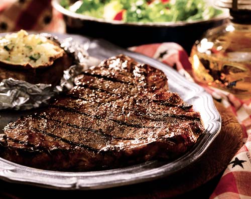 yummy steak, - steak medium rare.