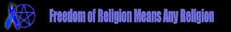 Freedom of Religion - I found this banner and felt it says it all