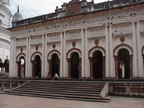 Dakshineswar Temple - In the year 1847, the wealthy widow queen Rani Rasmani prepared to go upon a long pilgrimage to the sacred city of Banaras to express her devotions to the Divine Mother. In those days there was no railway line between Calcutta and Banaras and it was more comfortable for rich persons to make the journey by boat rather than by road. We are told that the convoy of Rani Rasmani consisted of twenty four boats carrying relatives, servants, and supplies. But the night before the pilgrimage began, the Divine Mother, in the form of the goddess Kali, intervened. She appeared to the Rani in a dream and said, 'There is no need to go to Banaras. Install my statue in a beautiful temple on the banks of the Ganges river and arrange for my worship there. Then I shall manifest myself in the image and accept worship at that place.' Profoundly affected by the dream, the Rani immediately looked for and purchased land, and promptly began construction of the temple. The large temple complex, built between 1847 and 1855, had as its centerpiece a shrine of the goddess Kali, but also had temples dedicated to the deities Shiva and Radha-Krishna. A scholarly and elderly sage was chosen as the head priest and the temple was consecrated in 1855. Within the year this priest died and his responsibility passed to his younger brother, Ramakrishna, who over the next thirty years would bring great fame to the Dakshineswar temple. In later days, we all are aware about the realities how Rama Krishna derived his Liberation and trance by the touch of the image of Goddess Kali there and acquired the supernatural power and became an ascetic with divine austerity. There also the Cosmic grace of Maa-Kali turned. Ramakrishna as a saint, as an incarnation of Lord Rama and Krishna together in one embodiment. Swami Vivekanand got his blessings and contemplated his preaching globally to serve humanity, to serve all living souls, to serve the Lord Shiva and taking all religions to be one and only one for the God being the one - the power omnipotent. Even now, we get the blessings of Maa-Kali from Dakshineswar for any distress of life, any problem of mental agonies and anxieties or for any family criticalities to get peaceful solutions and successful achievements in fulfilling the prayers by the touch of Her auspecious Nirmalya and Pujas with pure heart.