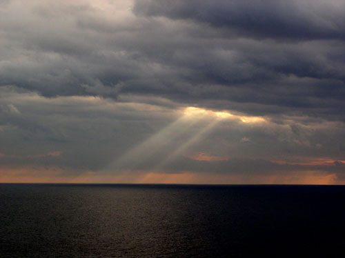 God's rays of light - God is watching over us