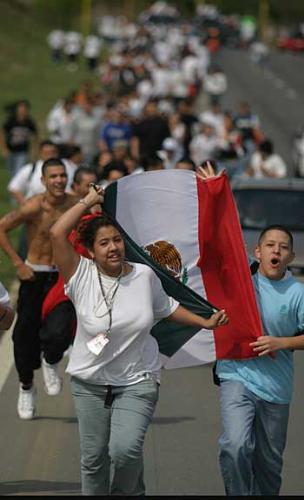Mexican's protesting - Just another reason why we don't need them in our country.
