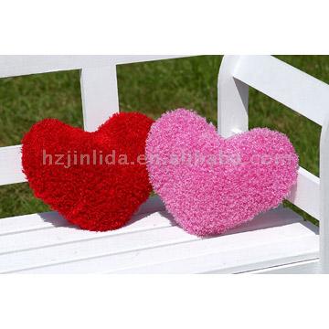 two love heart - love with different color and intensity... a pink and a red