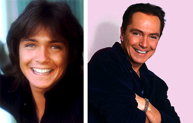 Then and Now - Image of David Cassidy from back when he did the Partridge Family to today