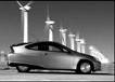 hybrid car - hybrid car.  alternative energy source car. environmentally friendly.