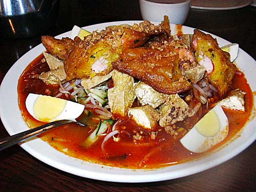 malaysian food - One Mlayasian dish, decorated with boild egg.