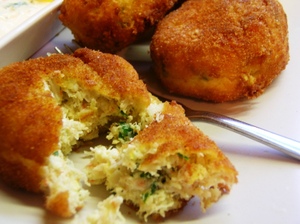 crab cake - Delicious lemony crab cake.