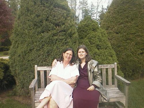Mother/Daugher Moment - Here I am with my mother sitting in the Danish garden at Sunset Villa, not too far from my hometown of Guelph Ontario. This was taken on Saturday may 19th, just after my Morfar's Memorial service. Morfar is Danish for Mom's Dad.