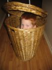 HIDING - children know great places to hide.