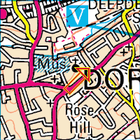 Dorking - Map of Dorking, Surrey, England