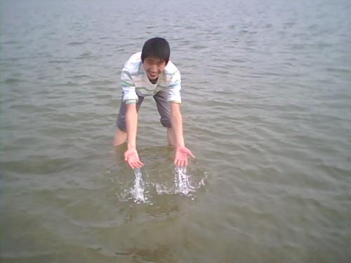 myself - i am happy at that moment,you can see my smile is sweet.