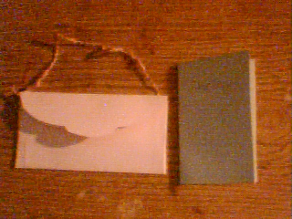 Purse card - This I made for a step sister who LOVES purses. It's a purse with a Card that can be inserted.